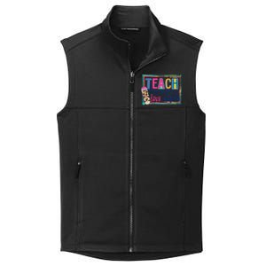 Cute Teach Love And Inspire Teacher Back To School Collective Smooth Fleece Vest