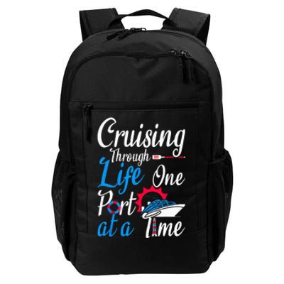 Cruising Through Life One Port At A Time Boating Cruise Trip Daily Commute Backpack