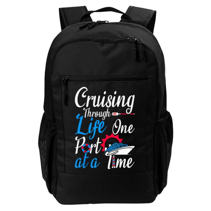 Cruising Through Life One Port At A Time Boating Cruise Trip Daily Commute Backpack