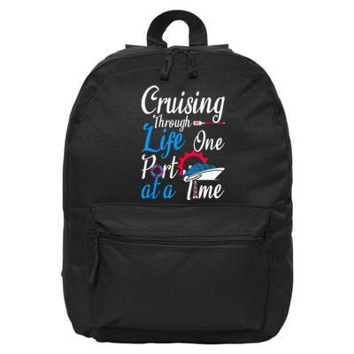 Cruising Through Life One Port At A Time Boating Cruise Trip 16 in Basic Backpack