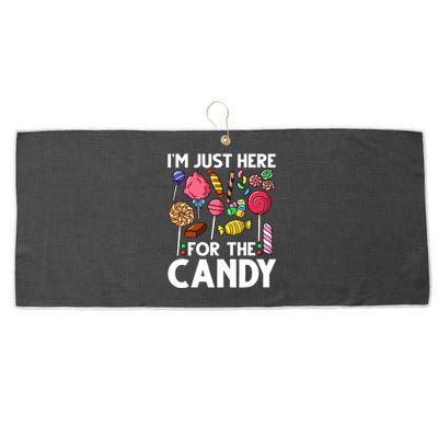 Candy Tester Lollipop Sweets Halloween Large Microfiber Waffle Golf Towel