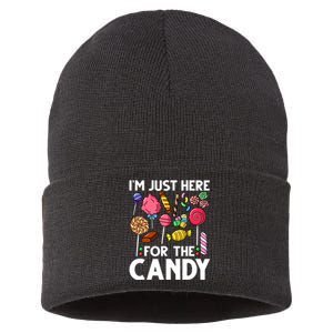 Candy Tester Lollipop Sweets Halloween Sustainable Knit Beanie