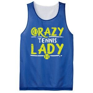 Crazy Tennis Lady Funny Sport Player Coach Gift Mesh Reversible Basketball Jersey Tank