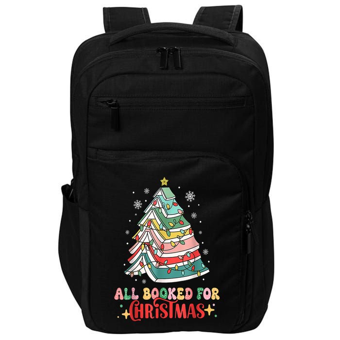 Christmas Tree Lights All Booked For Xmas Book Gift Impact Tech Backpack