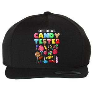 Candy Tester Lollipop Sweets Halloween Wool Snapback Cap