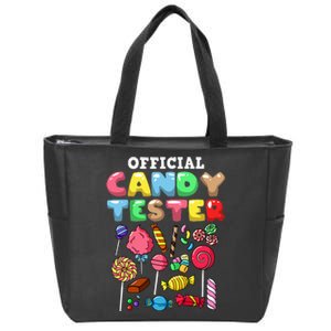 Candy Tester Lollipop Sweets Halloween Zip Tote Bag