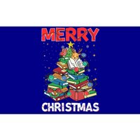 Christmas Tree Library Xmas Lights Tree Book Lover Librarian Gift Bumper Sticker