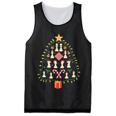 Christmas Chess Tree Light Santa Hat Funny Xmas Sport Holiday Mesh Reversible Basketball Jersey Tank