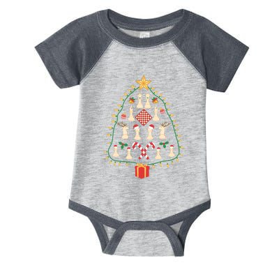 Christmas Chess Tree Light Santa Hat Funny Xmas Sport Holiday Infant Baby Jersey Bodysuit