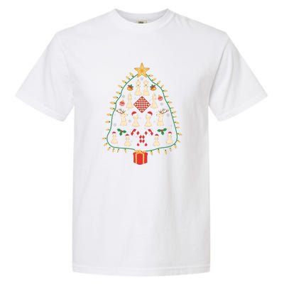 Christmas Chess Tree Light Santa Hat Funny Xmas Sport Holiday Garment-Dyed Heavyweight T-Shirt