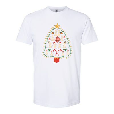 Christmas Chess Tree Light Santa Hat Funny Xmas Sport Holiday Softstyle CVC T-Shirt