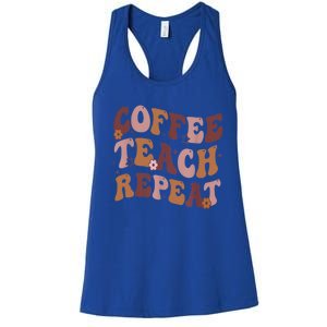 Chemistry Teacher Leopard Rainbow Chemist Fun Teaching Teach Funny Gift Women's Racerback Tank