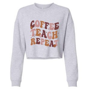 Chemistry Teacher Leopard Rainbow Chemist Fun Teaching Teach Funny Gift Cropped Pullover Crew