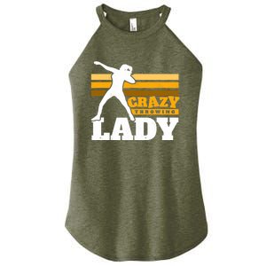 Crazy Throwing Lady Shot Putter Thrower Wo Shot Put Women's Perfect Tri Rocker Tank