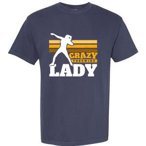 Crazy Throwing Lady Shot Putter Thrower Wo Shot Put Garment-Dyed Heavyweight T-Shirt