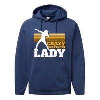 Crazy Throwing Lady Shot Putter Thrower Wo Shot Put Performance Fleece Hoodie