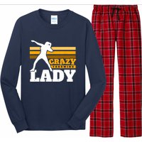 Crazy Throwing Lady Shot Putter Thrower Wo Shot Put Long Sleeve Pajama Set