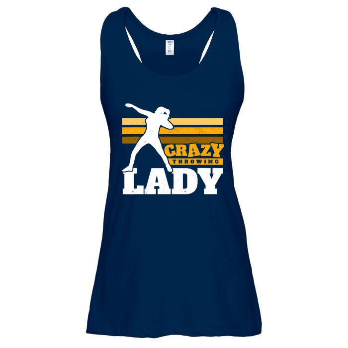 Crazy Throwing Lady Shot Putter Thrower Wo Shot Put Ladies Essential Flowy Tank