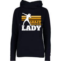 Crazy Throwing Lady Shot Putter Thrower Wo Shot Put Womens Funnel Neck Pullover Hood