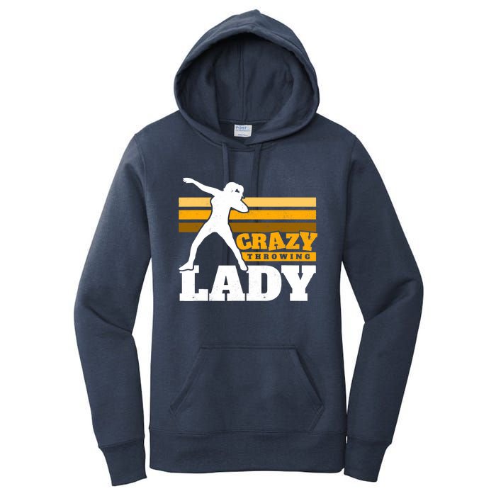 Crazy Throwing Lady Shot Putter Thrower Wo Shot Put Women's Pullover Hoodie