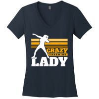 Crazy Throwing Lady Shot Putter Thrower Wo Shot Put Women's V-Neck T-Shirt