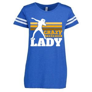 Crazy Throwing Lady Shot Putter Thrower Wo Shot Put Enza Ladies Jersey Football T-Shirt