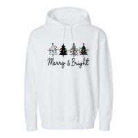 Christmas Trees Light Merry And Bright Tank Top Garment-Dyed Fleece Hoodie