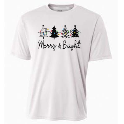 Christmas Trees Light Merry And Bright Tank Top Cooling Performance Crew T-Shirt