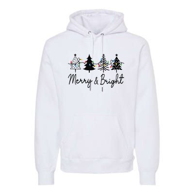 Christmas Trees Light Merry And Bright Tank Top Premium Hoodie