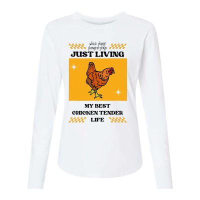 Chicken Tender Life Womens Cotton Relaxed Long Sleeve T-Shirt