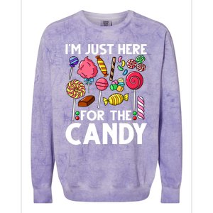 Candy Tester Lollipop Sweets Halloween Colorblast Crewneck Sweatshirt