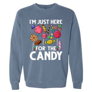 Candy Tester Lollipop Sweets Halloween Garment-Dyed Sweatshirt