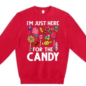 Candy Tester Lollipop Sweets Halloween Premium Crewneck Sweatshirt