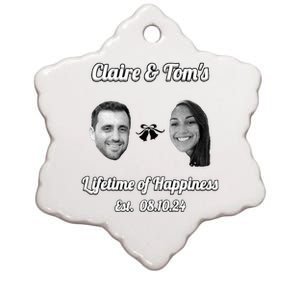 Claire & TomS Lifetime Of Happiness Ceramic Star Ornament