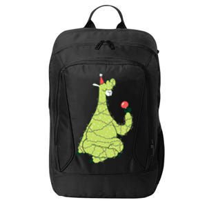 Christmas Tree Llama City Backpack