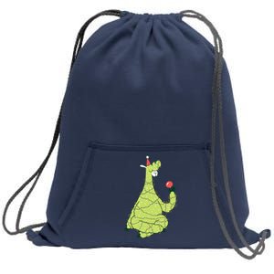 Christmas Tree Llama Sweatshirt Cinch Pack Bag