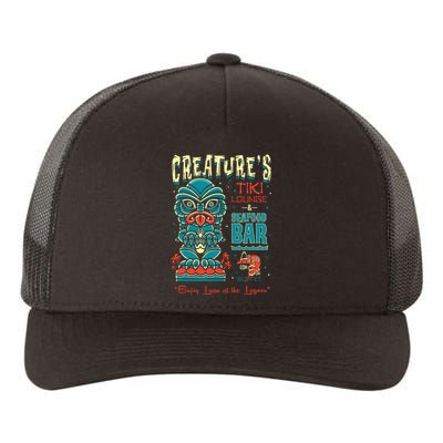 Creature Tiki Lounge Lagoon Retro Hawaii Surf Vacation Yupoong Adult 5-Panel Trucker Hat