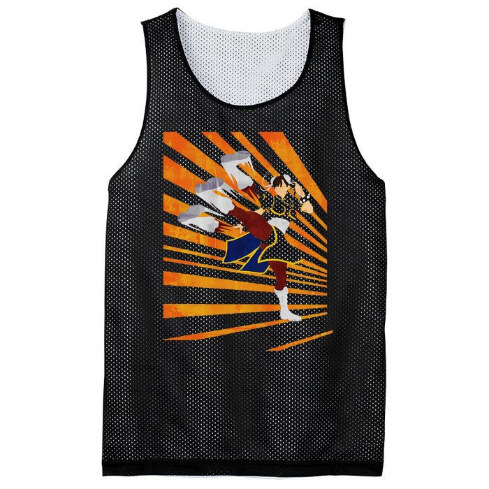 Chunli The Legendary Martial Artist Fgc Design Mesh Reversible Basketball Jersey Tank