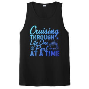 Cruising Through Life One Port At A Time Cruise Vacation Gift PosiCharge Competitor Tank