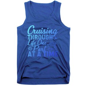 Cruising Through Life One Port At A Time Cruise Vacation Gift Tank Top