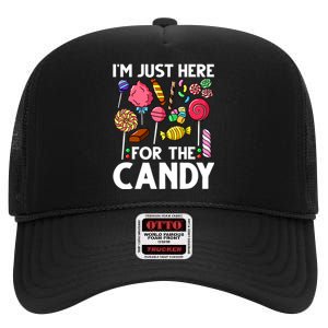 Candy Tester Lollipop Sweets Halloween High Crown Mesh Back Trucker Hat