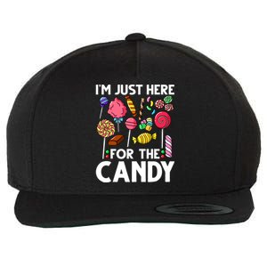 Candy Tester Lollipop Sweets Halloween Wool Snapback Cap