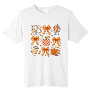 Coquette Teacher Life Football Autumn Fall Book Tall Fusion ChromaSoft Performance T-Shirt