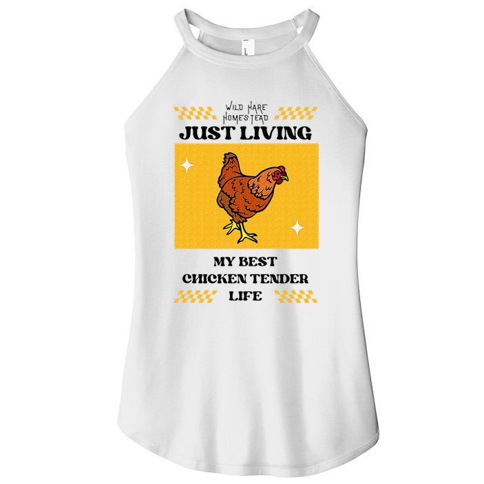 Chicken Tender Life Women's Perfect Tri Rocker Tank