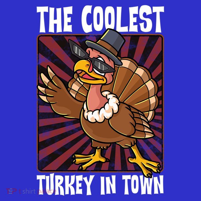 Cute Turkey Lovers Coolest Turkey In Town Thanksgiving Gift Premium T-Shirt