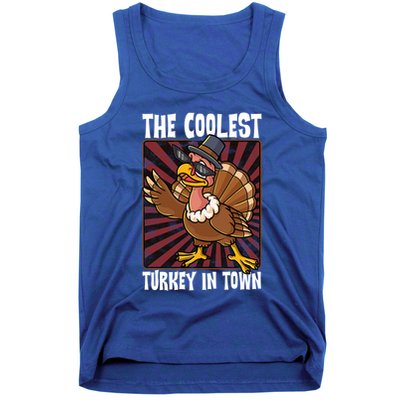 Cute Turkey Lovers Coolest Turkey In Town Thanksgiving Gift Tank Top