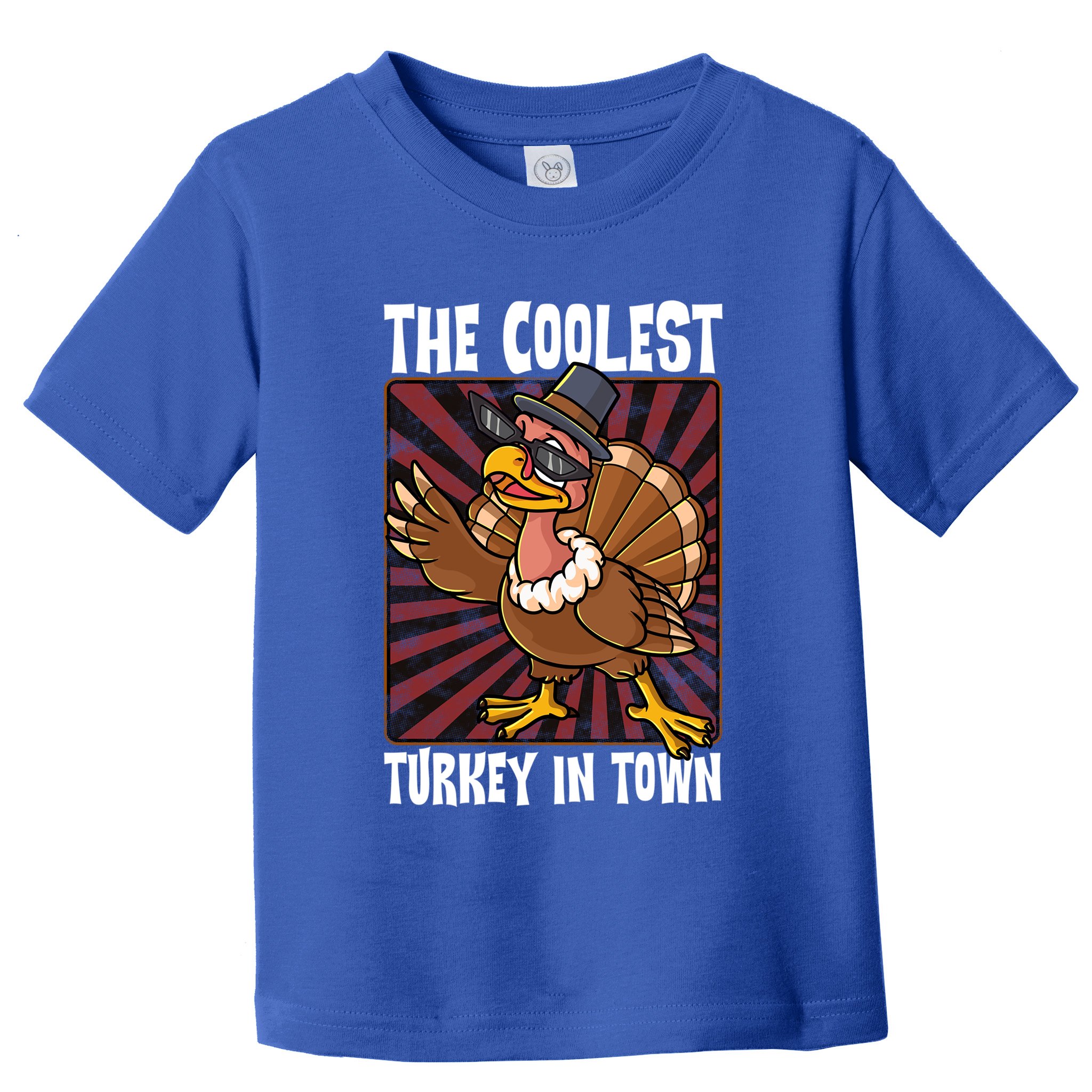 Cute Turkey Lovers Coolest Turkey In Town Thanksgiving Gift Toddler T-Shirt