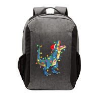 Christmas Tree Lights Funny T Rex Vector Backpack