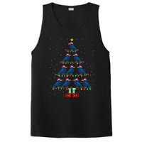 Christmas Tree Lights Santa Hat Elf Crow Xmas Tree PosiCharge Competitor Tank