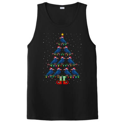 Christmas Tree Lights Santa Hat Elf Crow Xmas Tree PosiCharge Competitor Tank